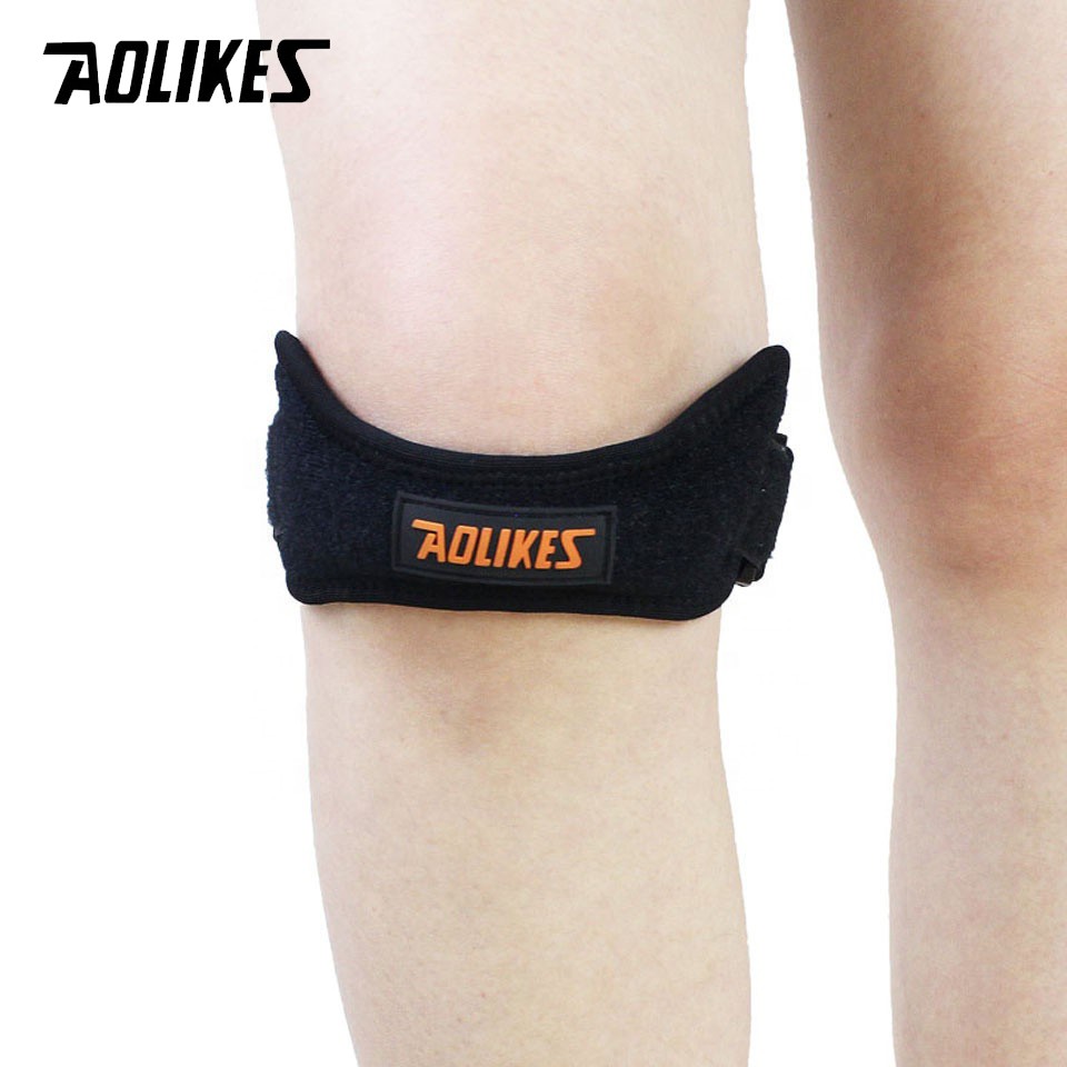 Bộ 2 đai bảo vệ đầu gối AOLIKES A-7918 đệm silicone hỗ trợ khớp xương bánh chè Magnetic Knee Support Belt