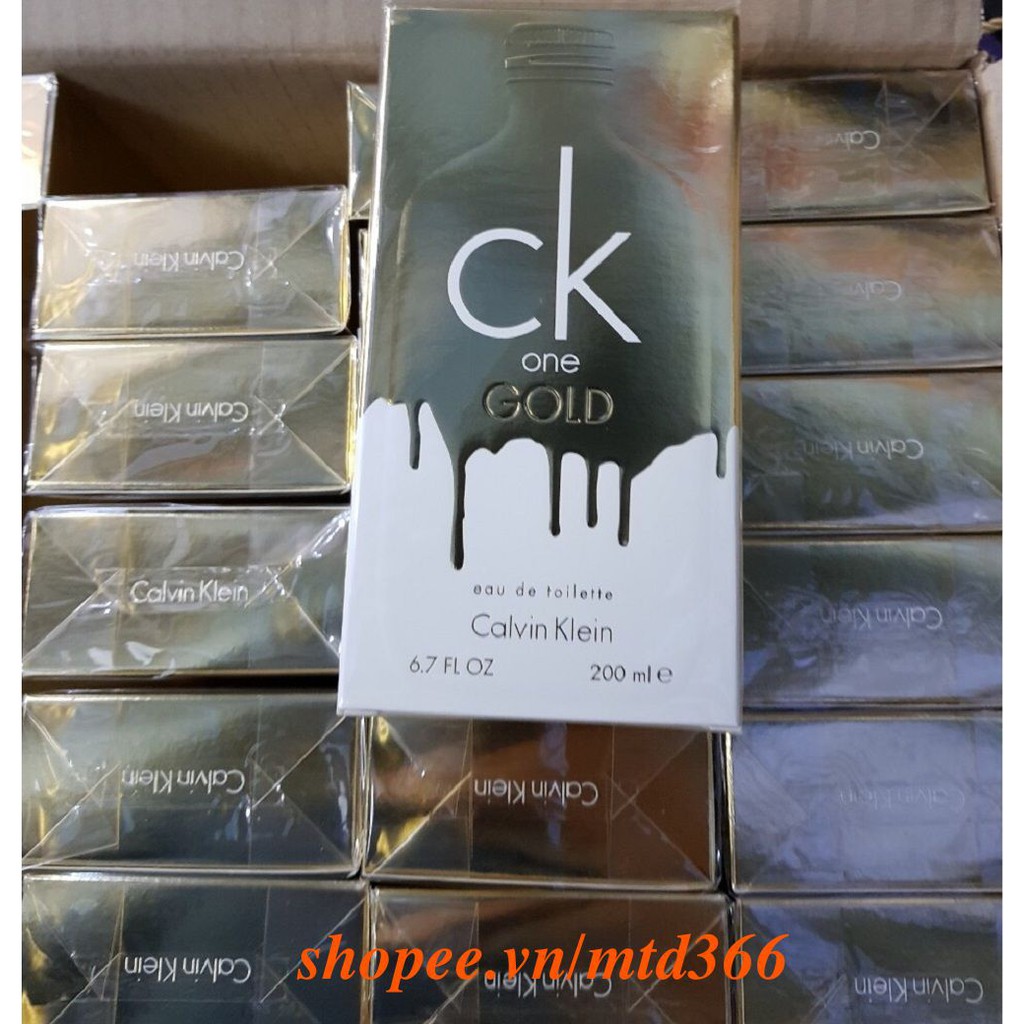 Nước Hoa Unisex 200Ml Calvin Klein Ck One Gold Chính Hãng.