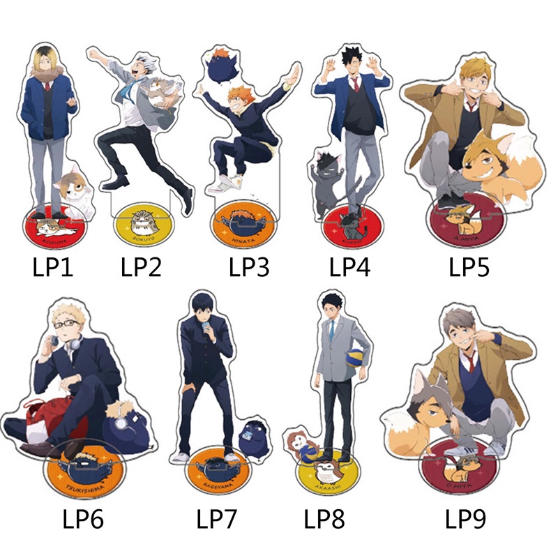 Mô hình nhân vật Haikyuu bằng acrylic có giá đỡ để bàn trang trí