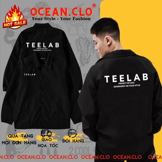 Áo khoác TEELAB jacket dù 2 lớp unisex - Áo khoác Ullzang Basic có form rộng XL - OCEAN.CLO