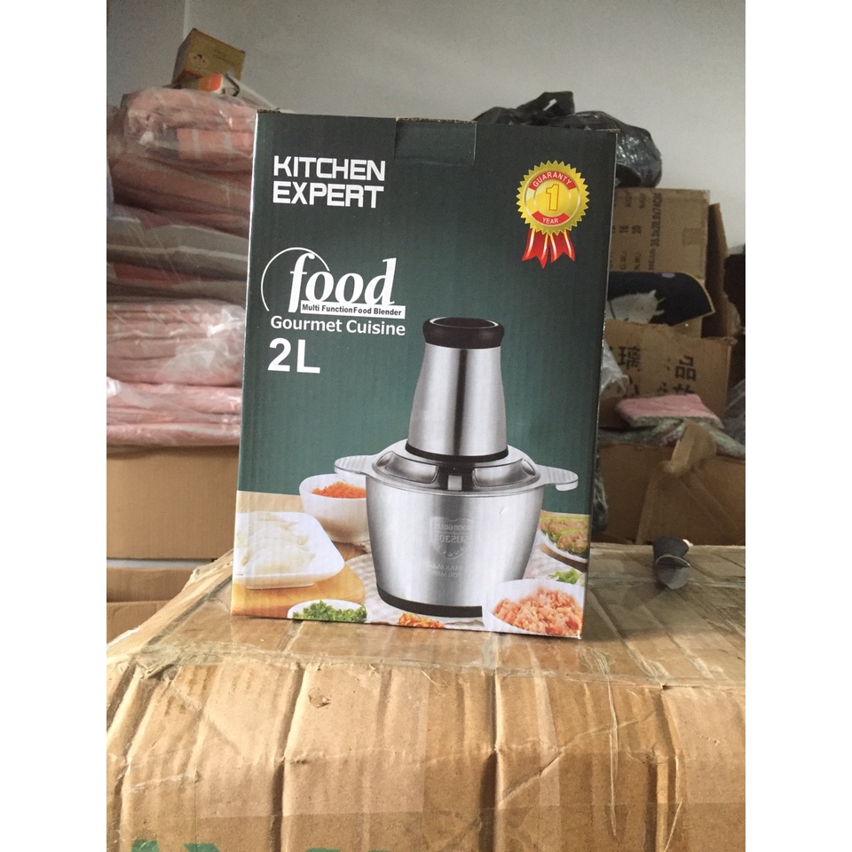 Máy xay thịt, máy xay đa năng, công suất 250W, cối inox304, 4 lưỡi dao sắc bén -- CUBINSHOPHANGTIEUDUNG