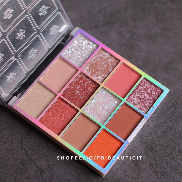 BẢNG PHẤN MÀU MẮT KIM TUYẾN TRẮNG 12 Ô LAMEILA | BigBuy360 - bigbuy360.vn