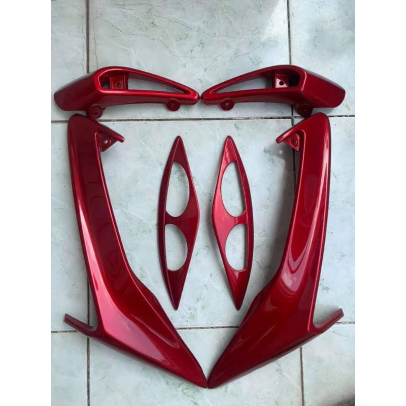 Bộ body kit xe exciter 2010 màu đỏ bóng zin yamaha