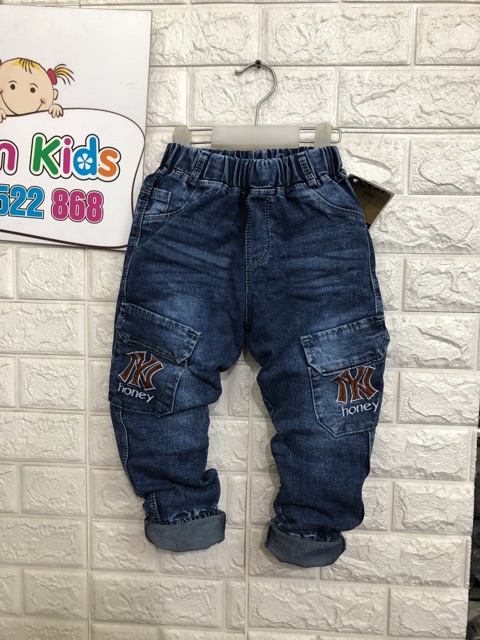 Combo Quần bo gấu cho bé SB5026 xanh sz 16-28kg