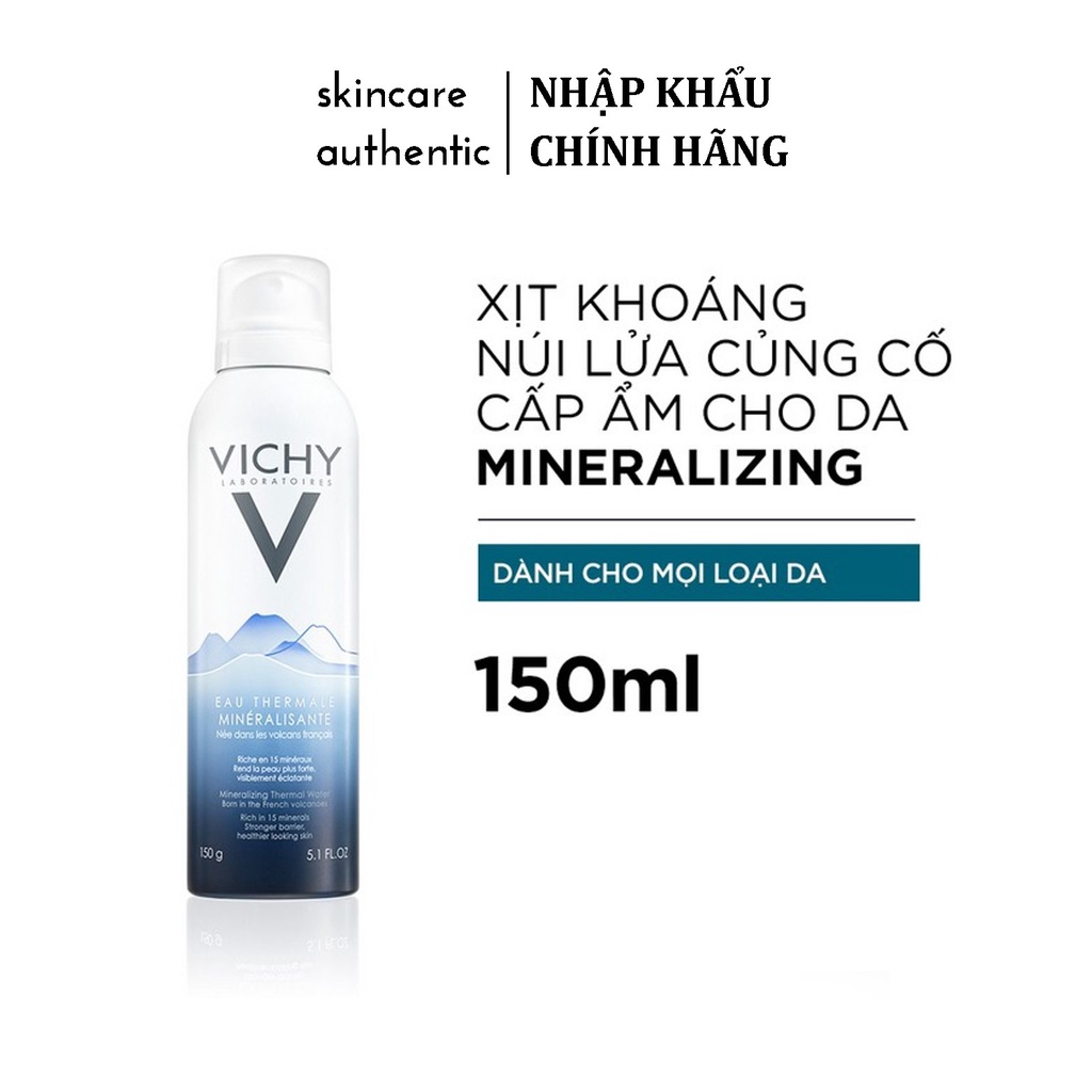 Xịt khoáng Vichy chính hãng Mineralizing Thermal Water 150ml