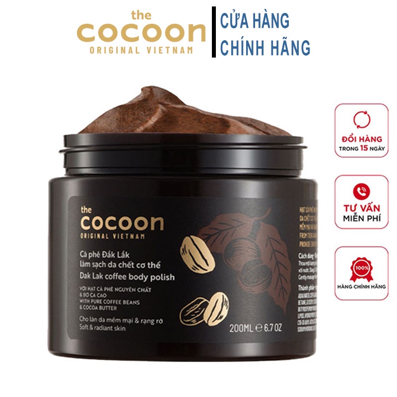 Tẩy Da Chết, Tẩy Tế Bào Chết Cà Phê CoCoon Dak Lăk