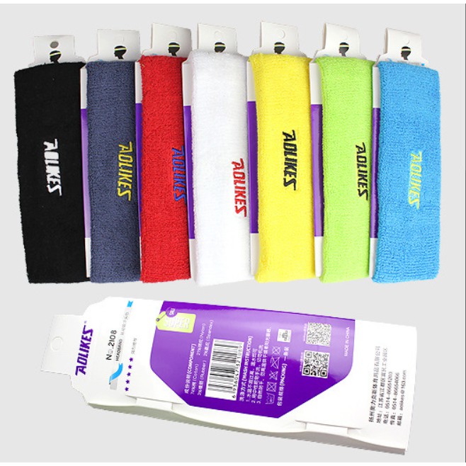 Chặn mồ hôi đầu - băng đầu - chặn mồ hôi trán - băng trán Aolikes loại phổ thông - hàng chính hãng