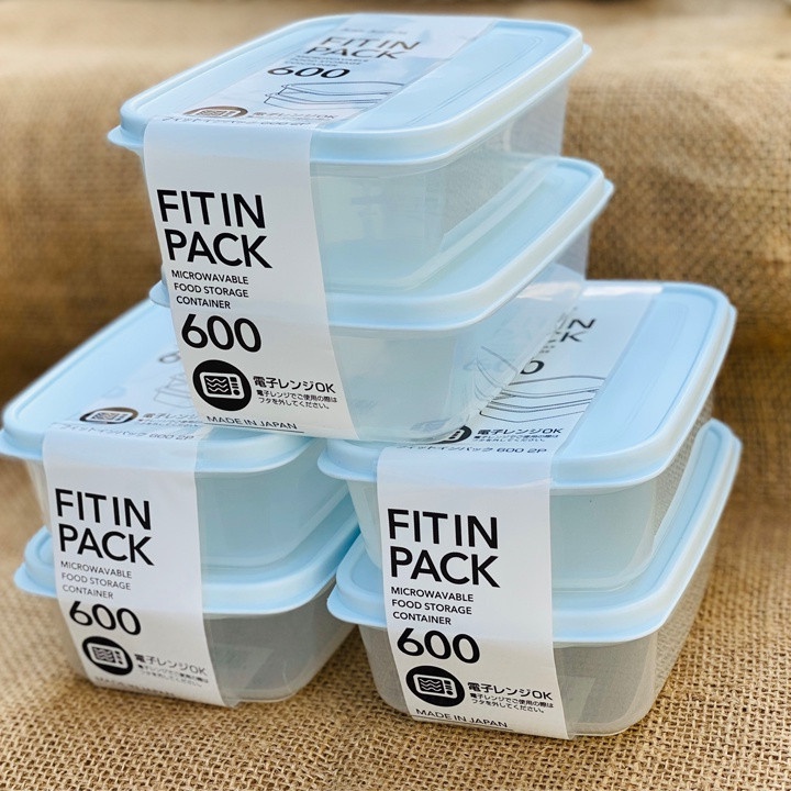 Set hộp nhựa nắp dẻo đủ Size Nakaya Nhật Bản (Màu Ngẫu Nhiên)