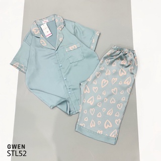 ĐỒ BỘ PIJAMA LỤA SATIN LỬNG CAO CẤP NỮ