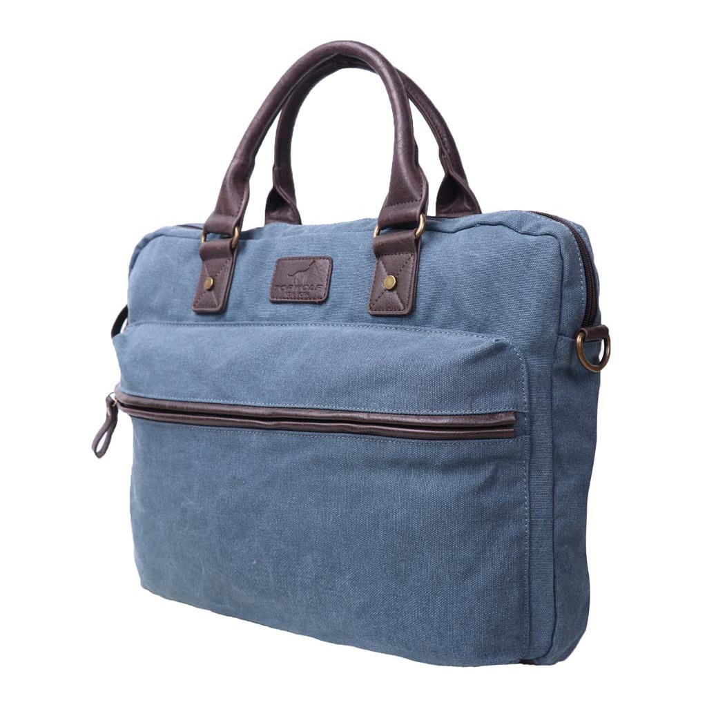 Túi xách đựng laptop Topwolf 9489 sẵn hai màu ghi và xanh chính đựng vừa laptop 15.6 inch