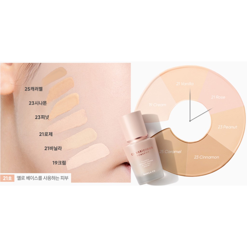 Kem Nền Trang Điểm Banila Co Covericious Power Fit Foundation 30ml