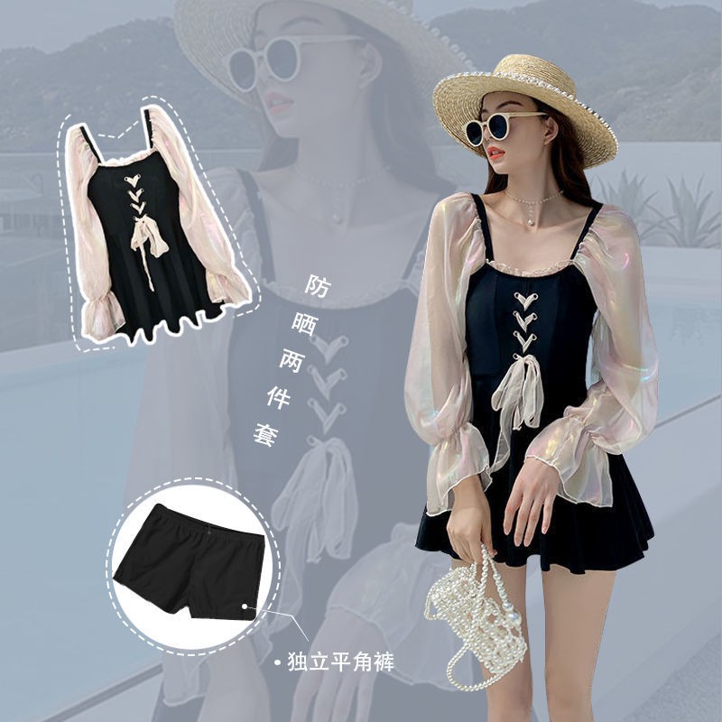 Bộ Đồ Bơi Một Mảnh Dài Tay Phong Cách Quyến Rũ Dành Cho Nữ