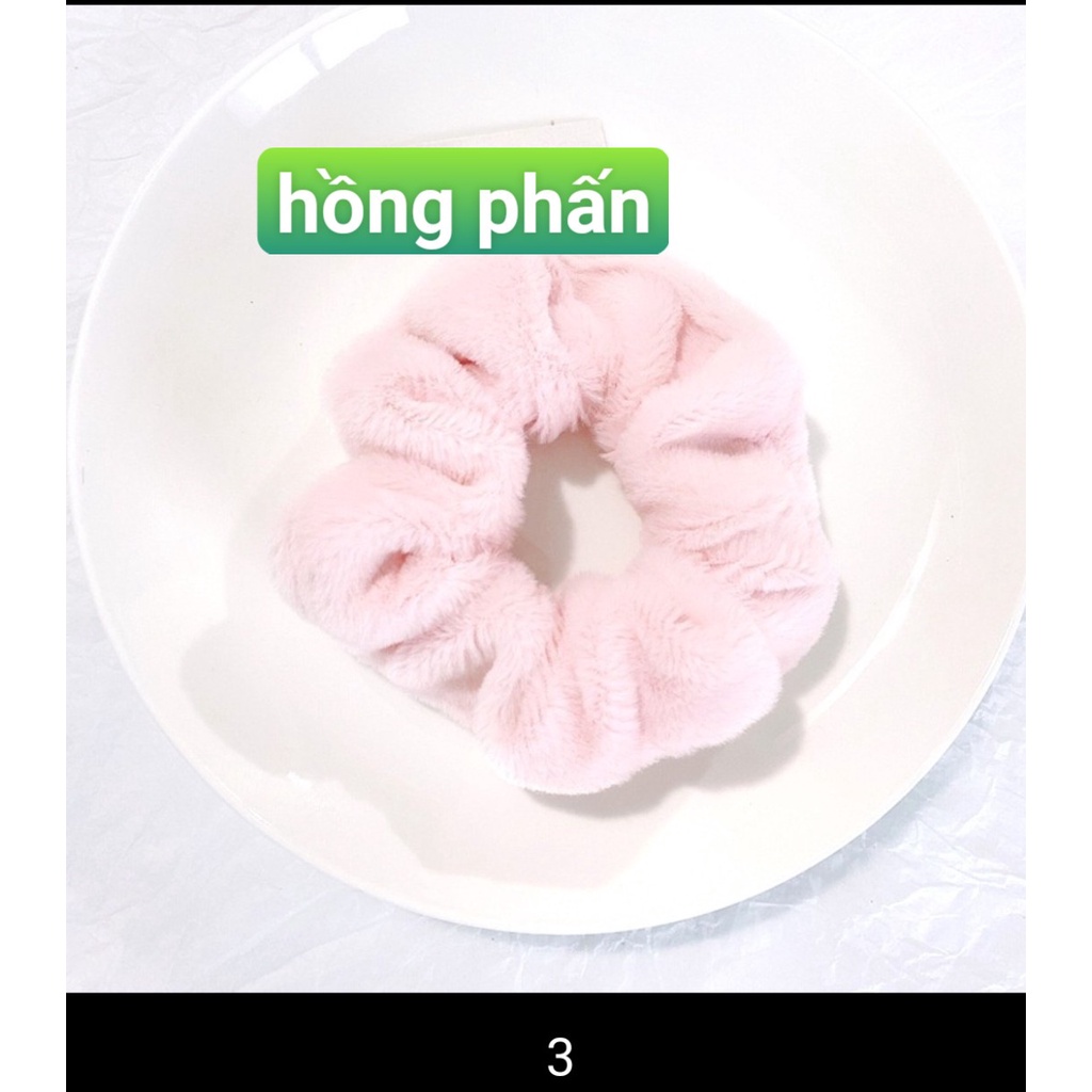 Cột tóc nhung 2 màu siêu mịn phong cách HÀN QUỐC
