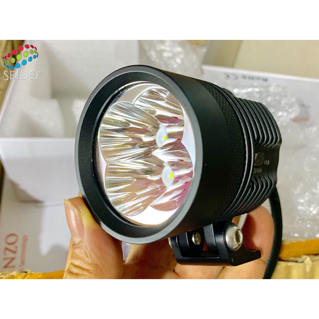 CHÍNH HÃNG - Kenzo  KZ40 v3 60W - mẫu 2021 - Đèn trợ sáng cao cấp chip LED sst sst20 tặng kèm lens vàng M60 L4x L4 M10