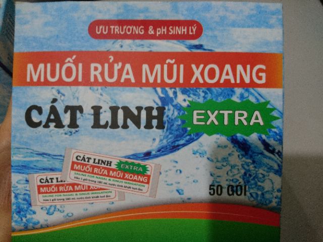 Muối rửa mũi xoang Cát Linh Extra dung dịch ưu trương