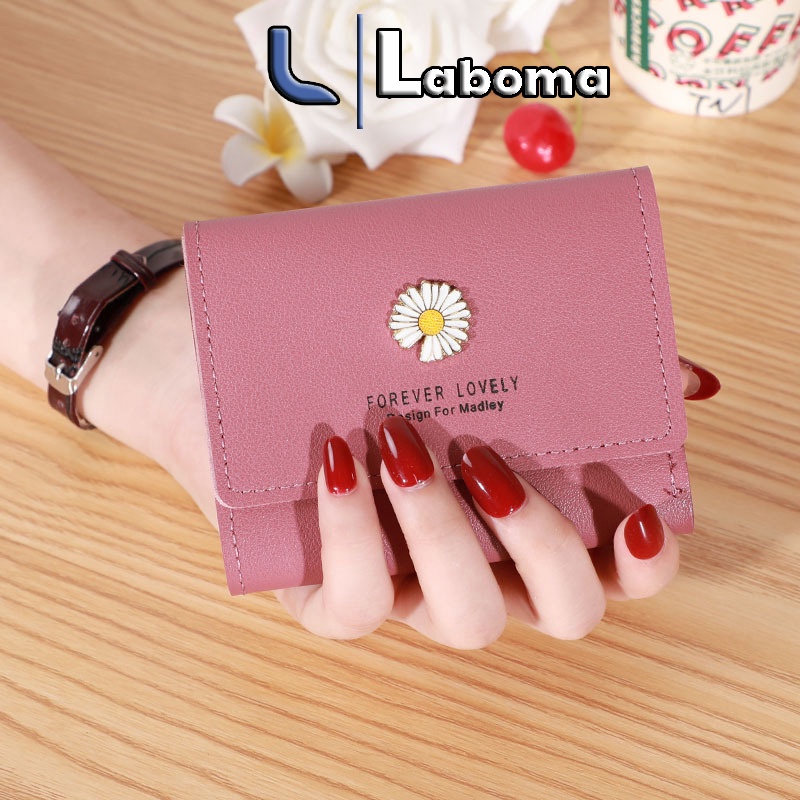 Ví nữ mini dễ thương ngắn cầm tay nhiều ngăn nhỏ gọn bỏ túi thời trang cao cấp LABOMA VN02