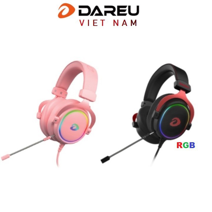 Tai nghe Dareu EH925S PINK , EH925 Black , LED RGB - Gaming 7.1 | BigBuy360 - bigbuy360.vn