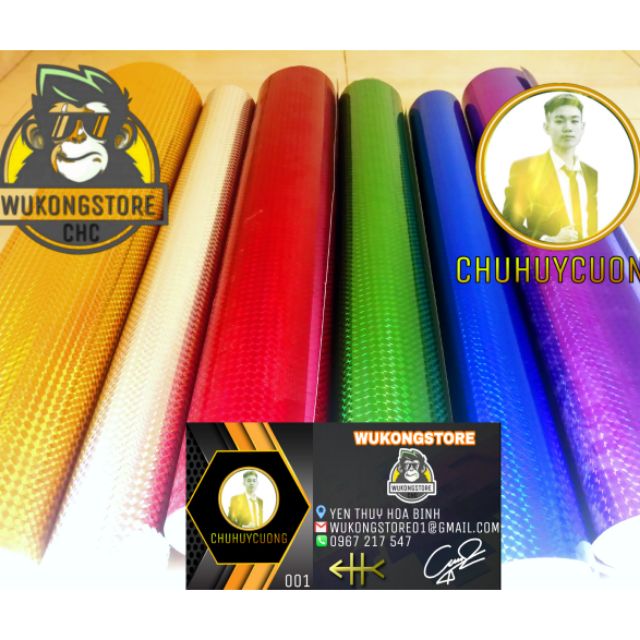 Giấy decal lấp lánh bảy màu (bạc,vàng,...) 0.5M
