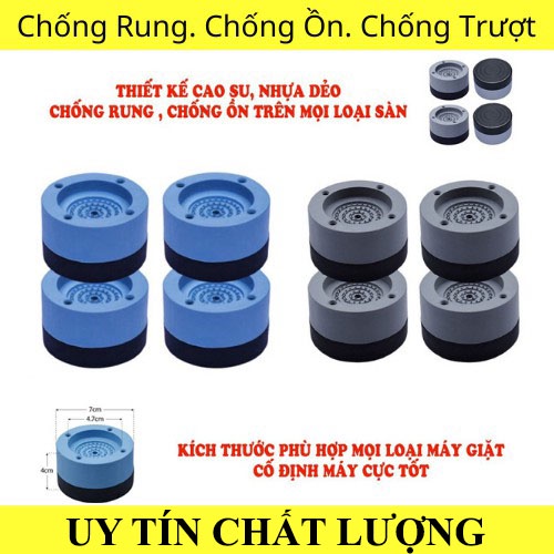 [LOẠI 1]Chân Máy Giặt 4 Chiếc Chống Rung, Chống Ồn