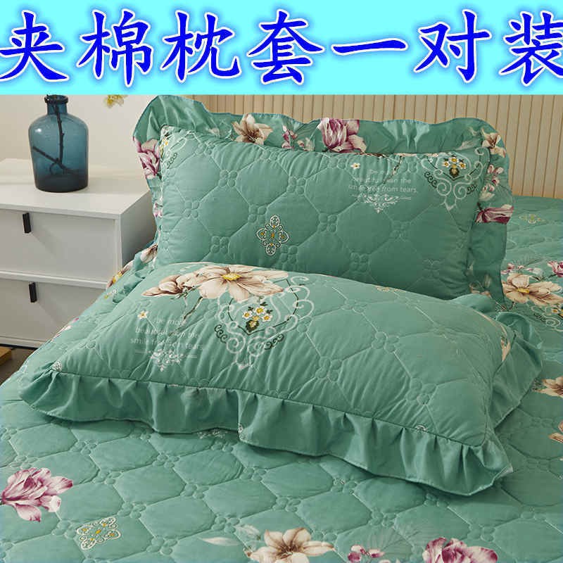 Cặp Vỏ Gối Cotton Dày Giữ Ấm Mùa Thu Đông In Họa Tiết Hoạt Hình Dễ Thương