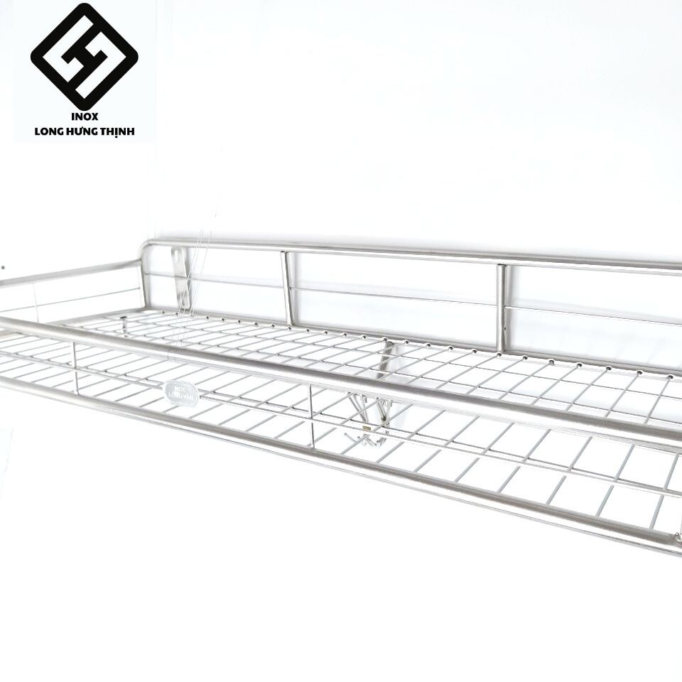 Kệ treo phòng bếp INOX cao cấp 1 tầng , bề mặt sáng bóng, không hoen gỉ, dụng cụ nhà bếp tiện lợi, đủ loại