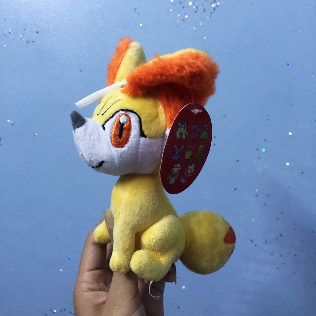 MÓC KHÓA GẤU BÔNG POKEMON CÁO VÀNG FENNEKIN (13 CM) MG29