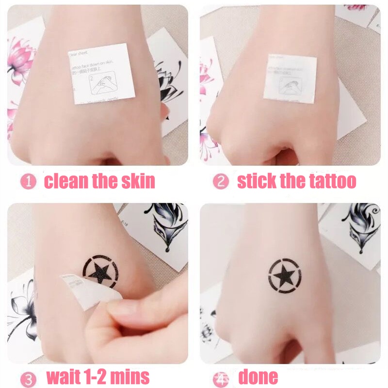 Hình Xăm Dán Tạm Thời Họa Tiết Hoạt Hình Nhiều Màu Sắc Dễ Thương