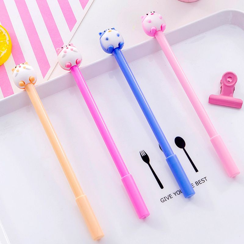Set 4 Bút Bi Hình Chuột Hamster 0 5mm Đáng Yêu