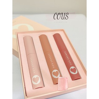 Son Lì Trái Tim HER ORANGE Set 3 Vị Socola Auth
