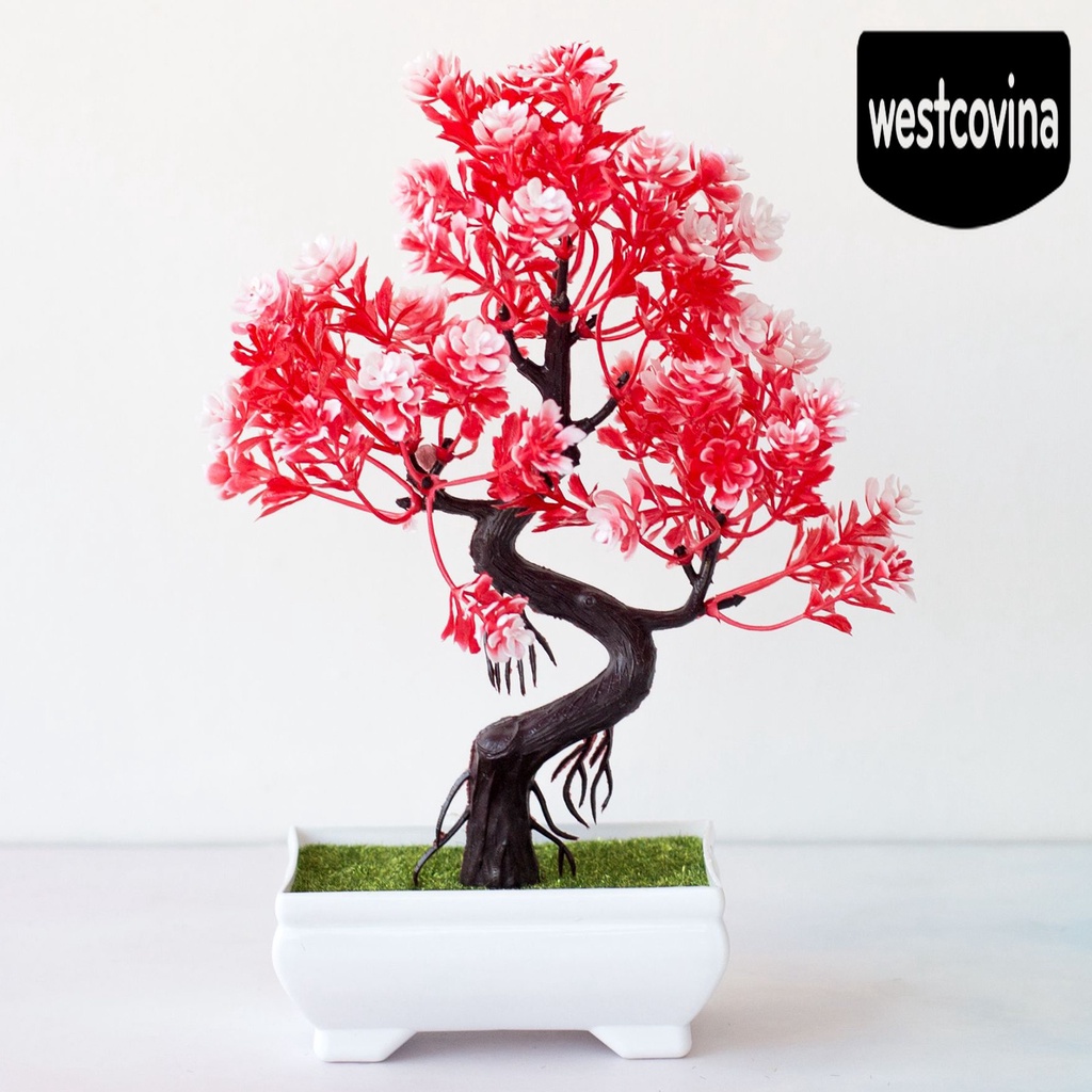 [Hot]☀ Chậu Hoa Bonsai Giả Màu Sắc Tươi Sáng