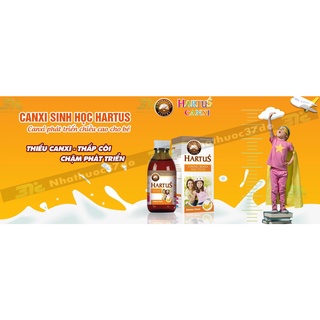 Canxi cho bé Hartus, bổ xung D3 và Vitamin K2, siro Hatus cho trẻ 4, 6 tháng 1 tuổi tăng chiều cao