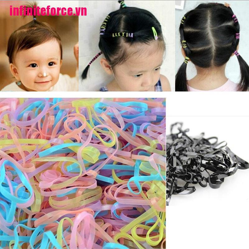 Bộ 400-500 Dây Buộc Tóc Co Giãn Dễ Điều Chỉnh