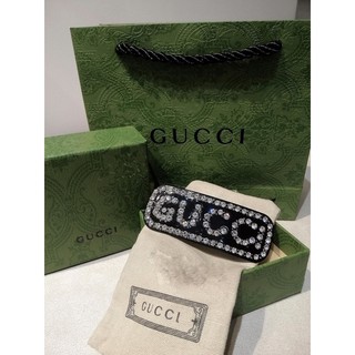 Kẹp tóc gucci đính đá thương hiệu sang chảnh