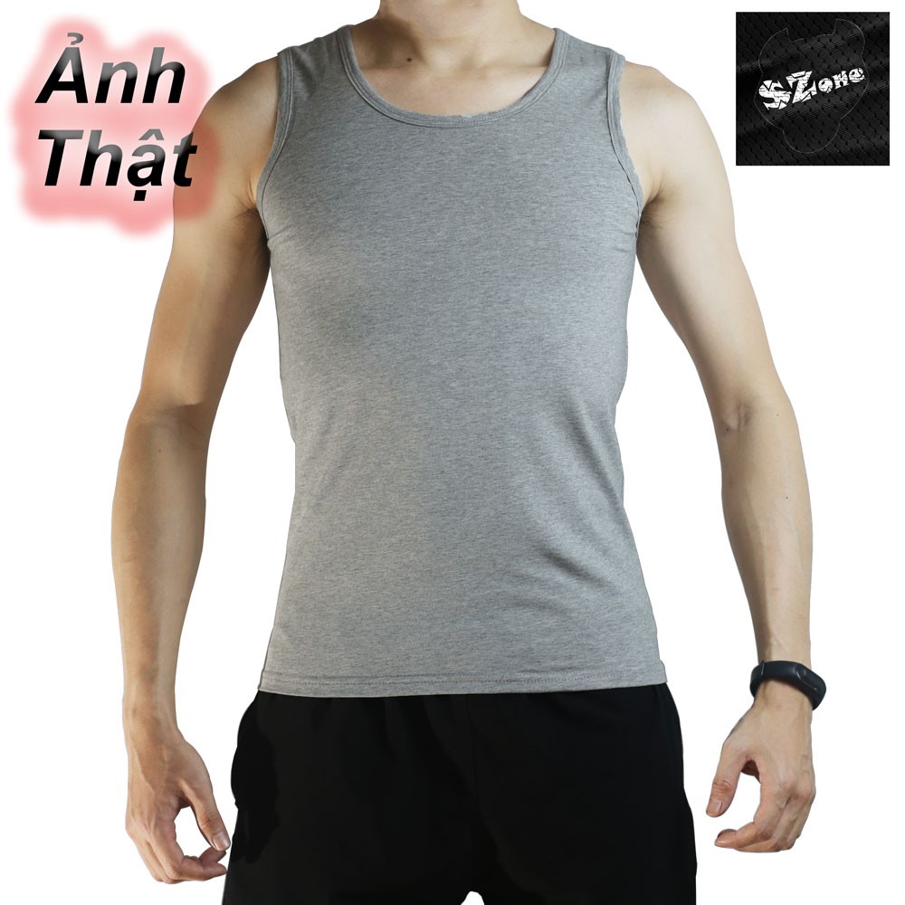 Áo ba lỗ trơn thể thao nam vnxk (Ảnh thật shop chụp)- HÀNG XỊN GIÁ NGON SZone SA451 - đá bóng, tập gym, đi chơi, đi biển