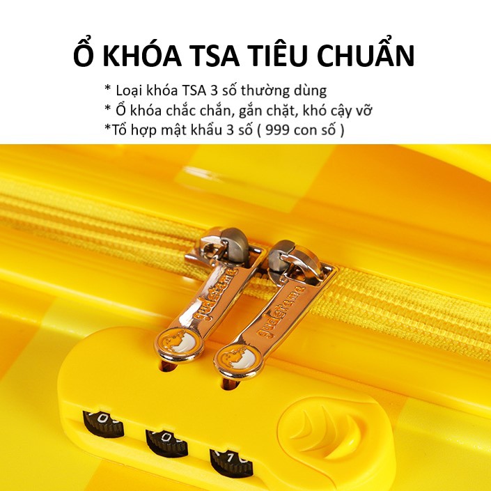 VALI CHO BÉ CHÍNH HÃNG B.DUCK MÃ 8180 20/24 INCH PHIÊN BẢN TRỨNG VỠ