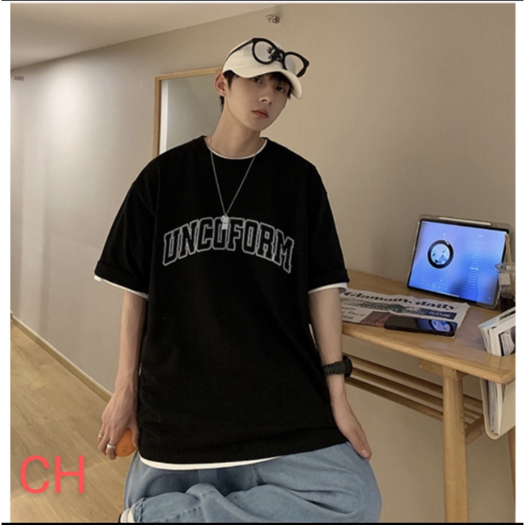 Áo phông  UNCOF Chất cotton su Form thụng unisex