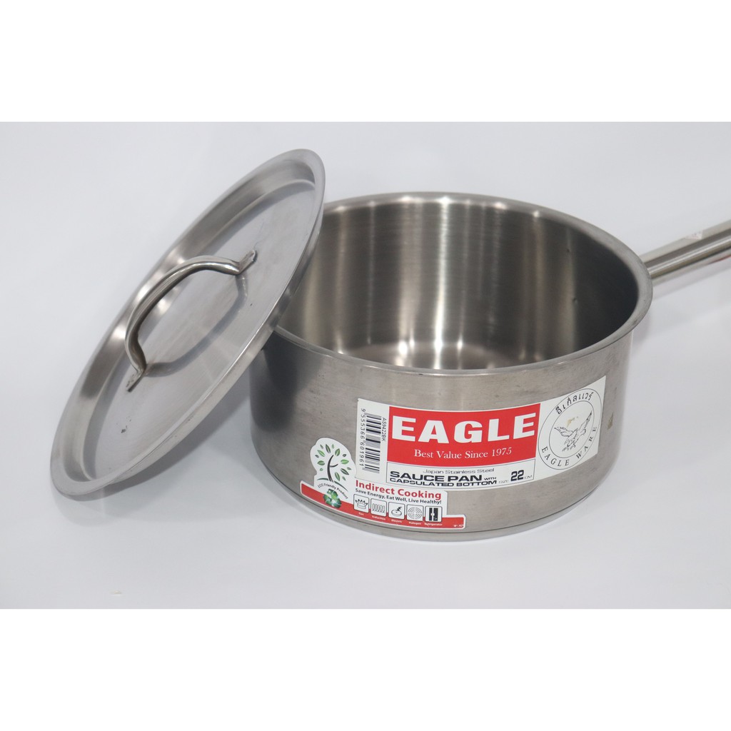 Quánh inox cao cấp 5 đáy chuyên dùng bếp từ Eagle AS94BK (dòng Professional)