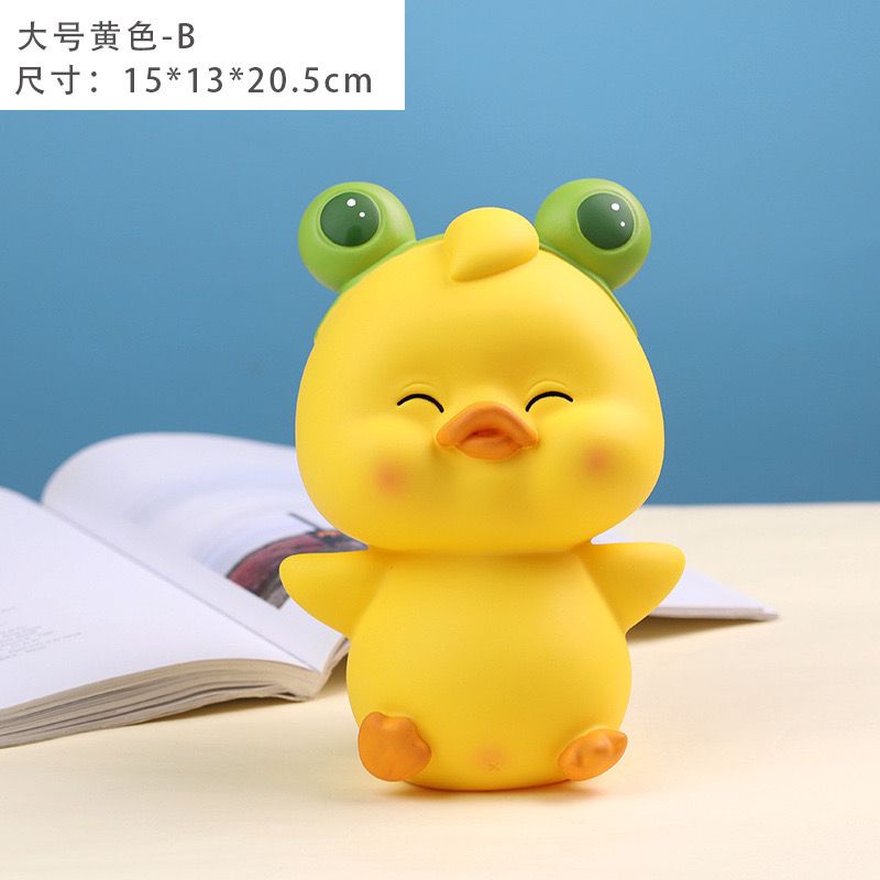 Heo Đất. Ống Heo Tiết Kiệm Hình Chú Vịt Nhỏ Dễ Thương Trang Trí Bàn Làm Việc
