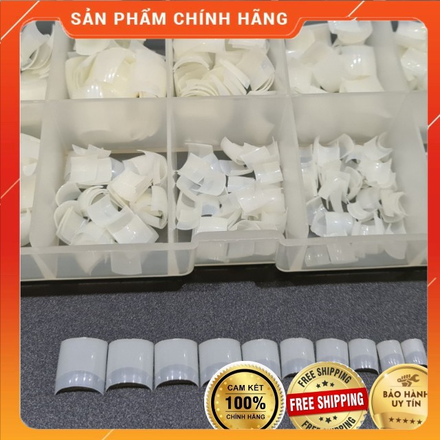 MÓNG NỐI CHÂN dành cho đắp bột/gel - Hộp 500 móng đủ size từ 0-9