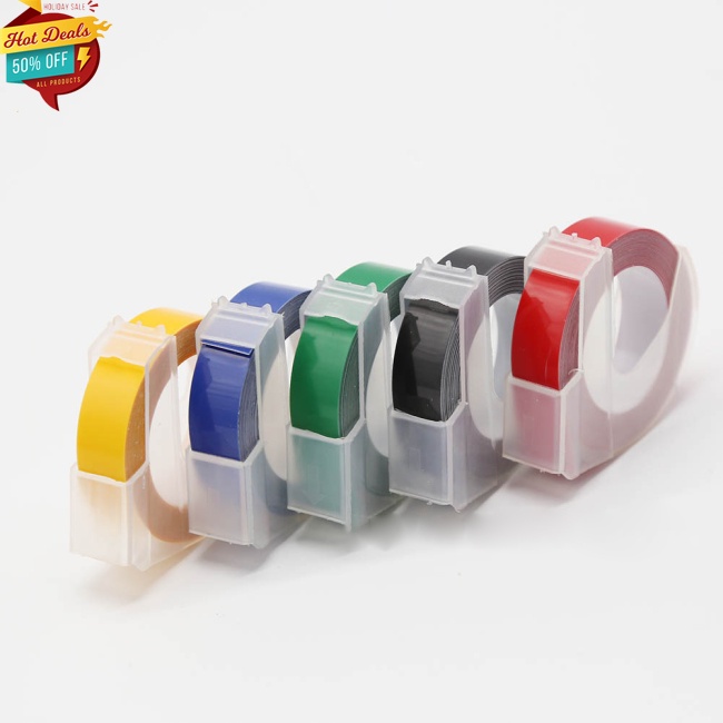 【✨Available✨】 Label Maker Tape 9mm 3D Embossing Manual Operation Suitable for DYMO1610 Motex1540 Stickers Printer