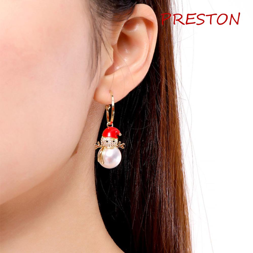 Khuyên Tai Dáng Dài Hình Ông Già Noel Năm Mới Đáng Yêu Cá Tính Cổ Điển Cho Nữ