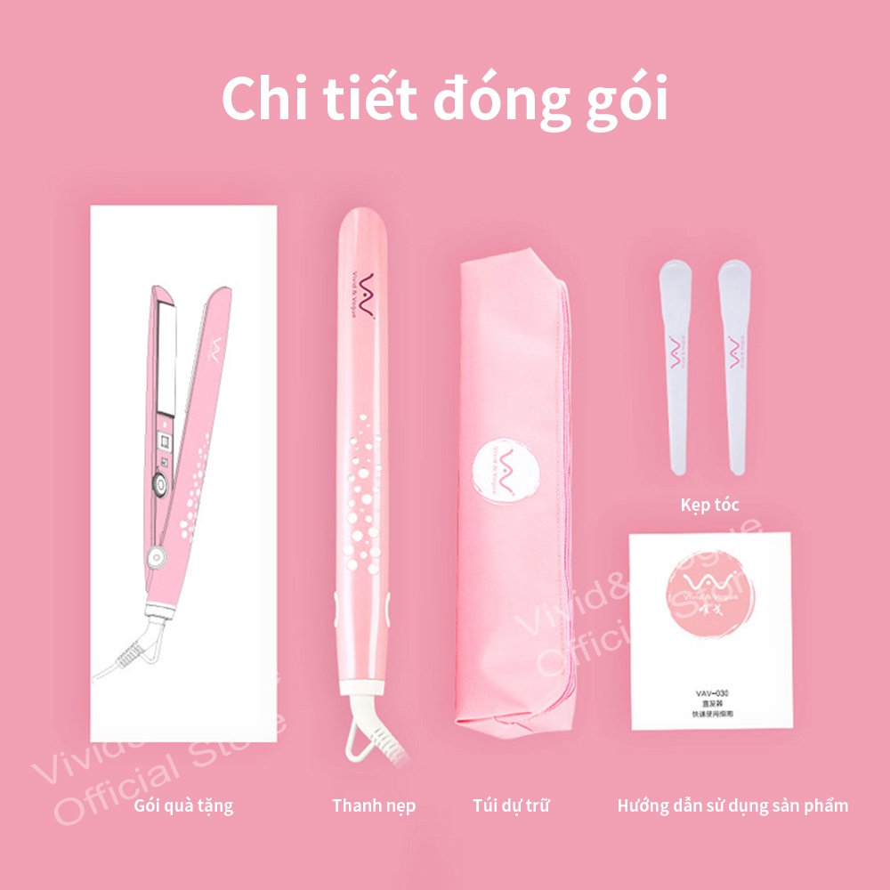 Máy duỗi/ uốn tóc Vivid & Vogue 2 trong 1 chất lượng cao