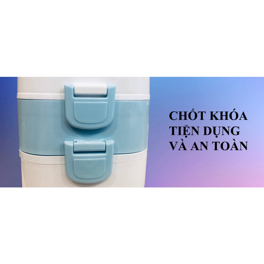 Hộp cơm giữ nhiệt đa năng YOICE VUÔNG Y-FH5A 200W nhanh gọn tiện lợi cho dân văn phòng - HỘP CƠM VUÔNG