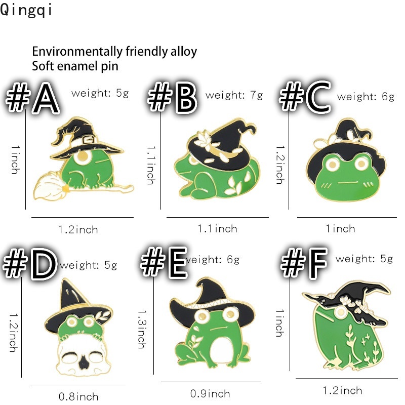 Ghim cài áo MISS ZOE hình chú ếch đội nón phù thuỷ dễ thương