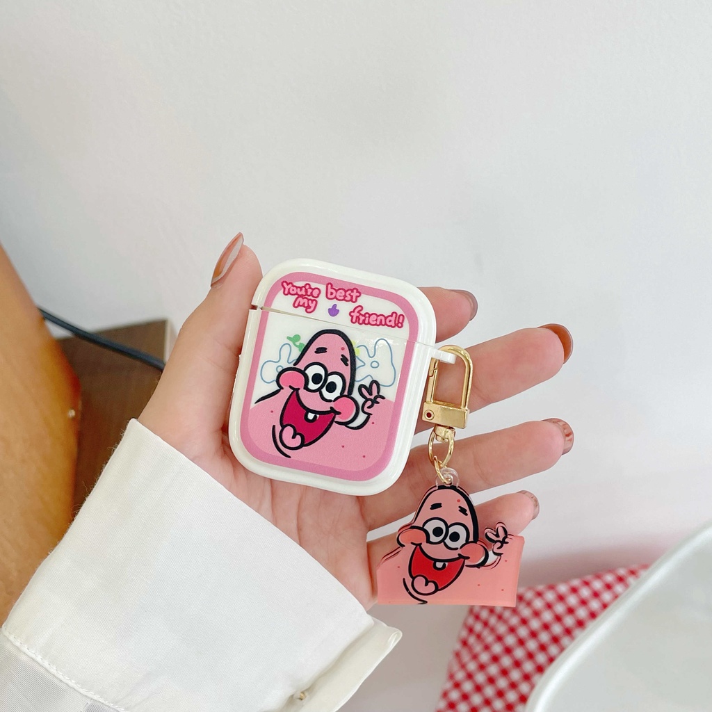 Vỏ Bảo Vệ Hộp Sạc Tai Nghe Airpods 3 Pro AirPods3 Họa Tiết Hoạt Hình Spongebob 2021 Dễ Thương Ốp