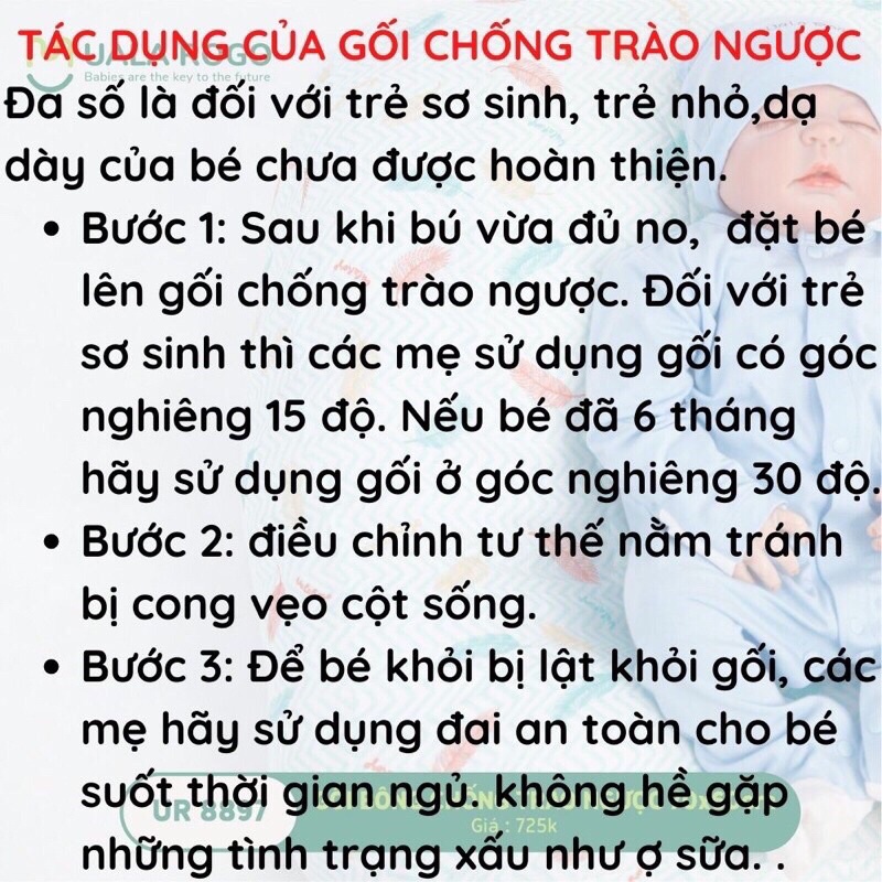Gối Bông Chống Trào Ngược Uala Rogo UR8897