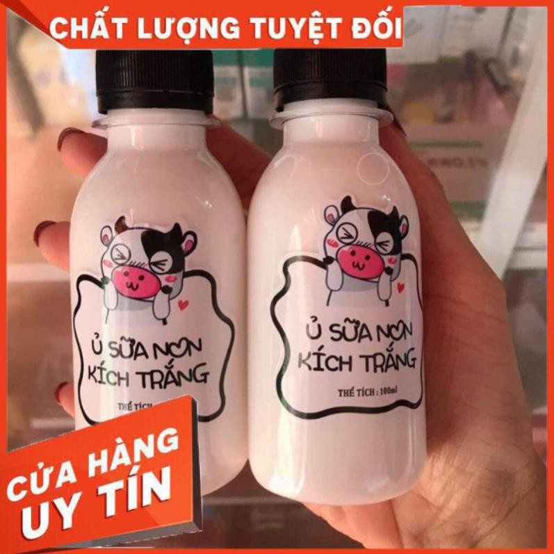 Ủ sữa non kích trắng dùng cả mặt và body 100ml