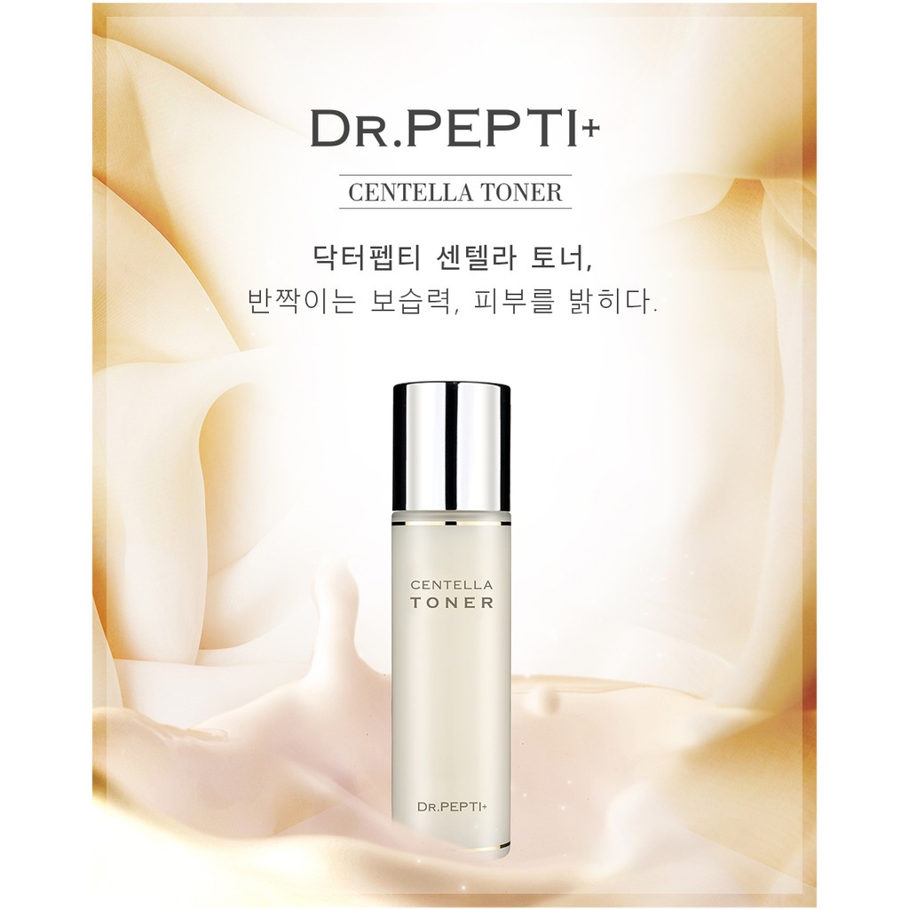 [Mã FMCGMALL -8% đơn 250K] Nước Hoa Hồng Se Khít Lỗ Chân Lông, Phục Hồi Tế Bào Da Dr.Pepti Centella Toner 180ml