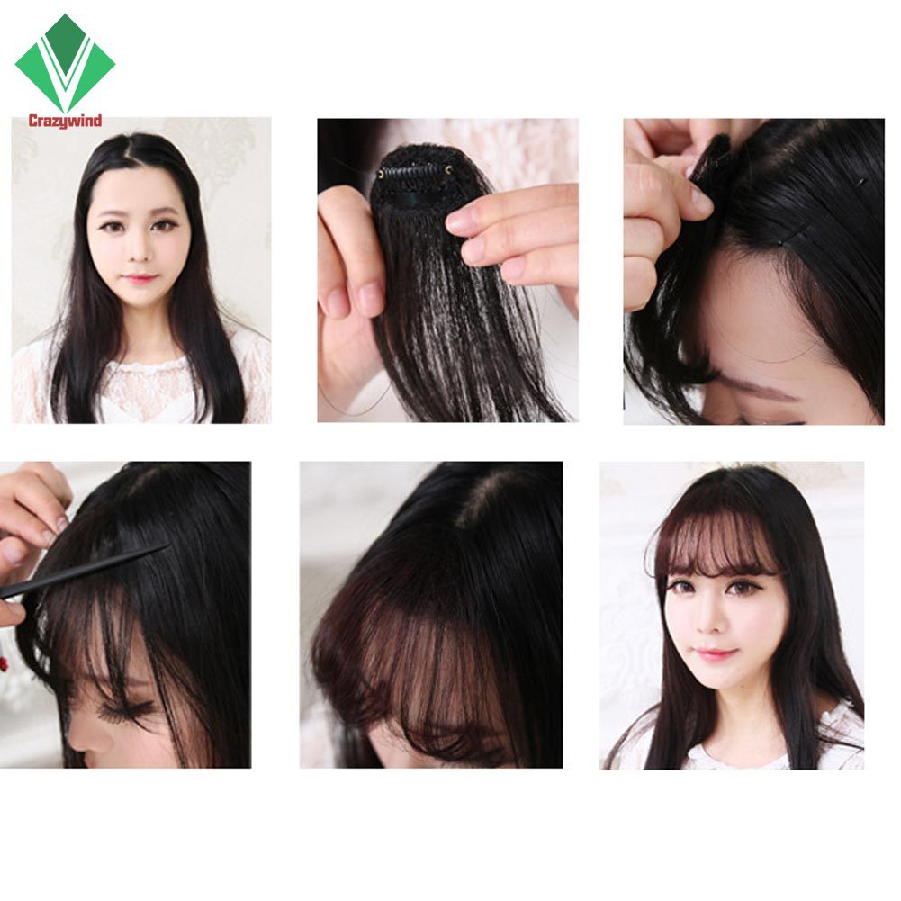 Tóc mái giả kiểu mái ngố thời trang nữ