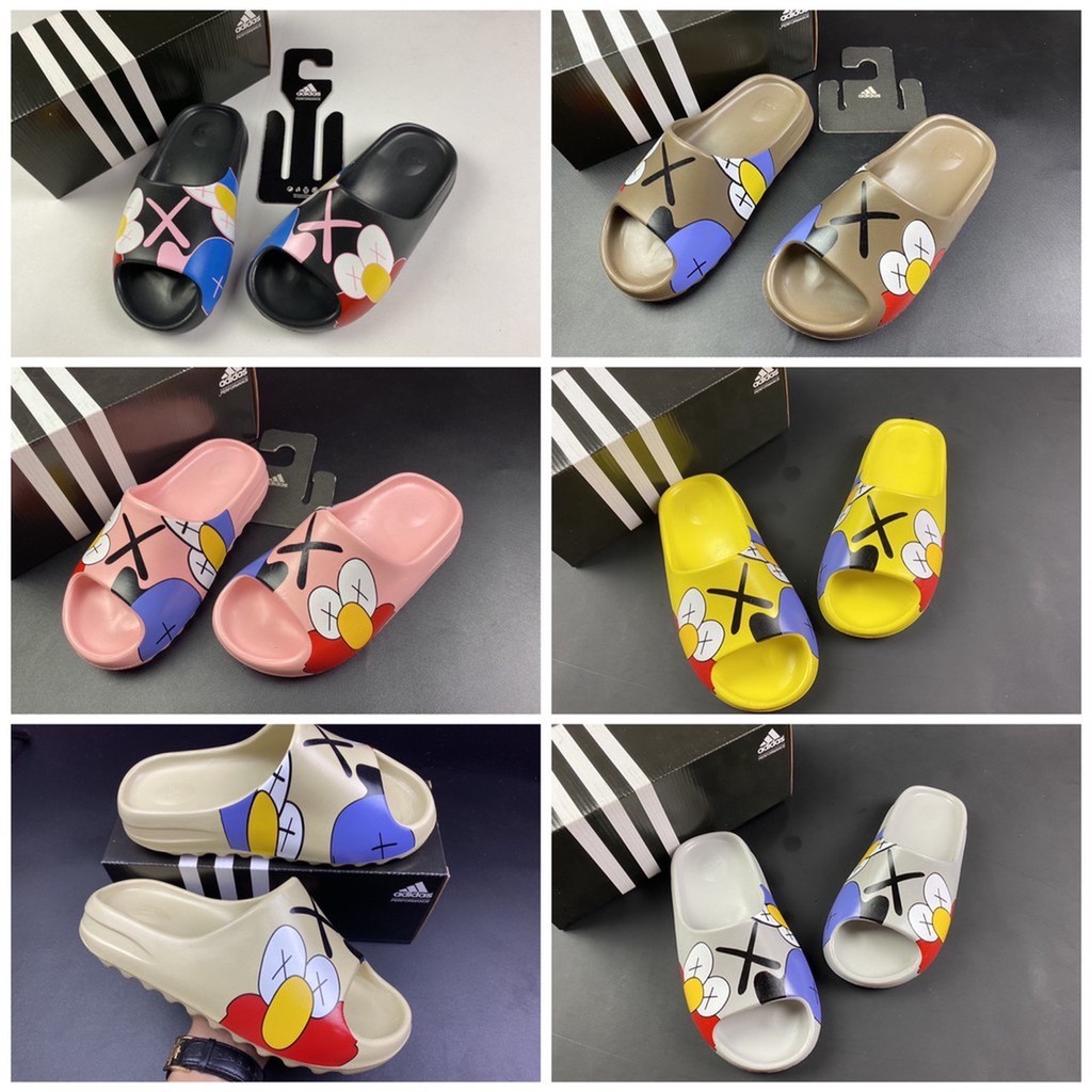 [ Hàng Sẵn Kho + Hộp Adidas ] Dép Yz Slide Nam Nữ Đúc Nguyên Khối Không Thấm Nước Đế Nhẹ ( Hình Thật )